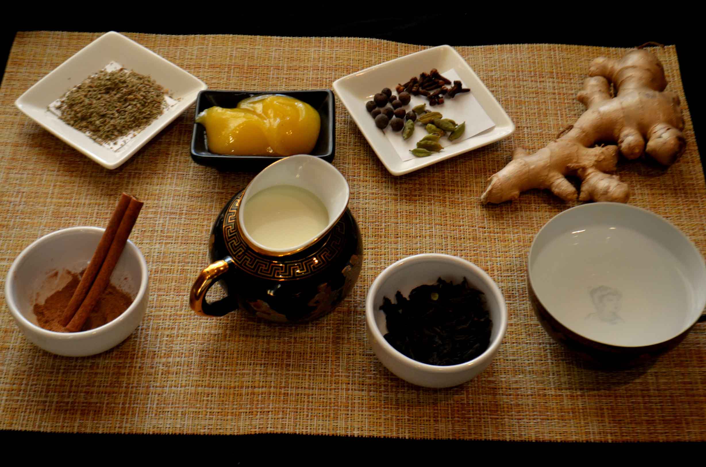 Ингредиенты приготовления классического чая масала