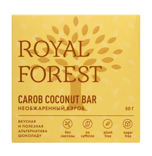 картинка Кокосовый шоколад из необжаренного кэроба Royal Forest от Royal Forest