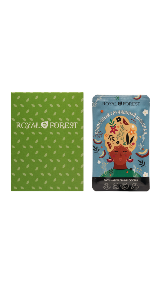 картинка Кокосовый гречишный мини-шоколад Royal Forest от Royal Forest