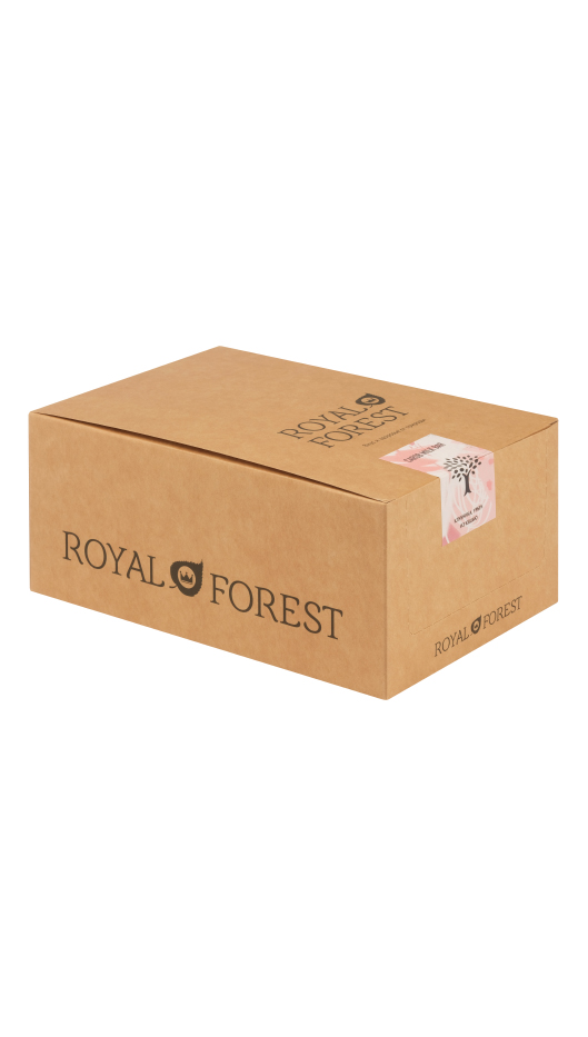 картинка Шоубокс шоколад из кэроба Royal Forest (Клубника, урбеч из кешью) от Royal Forest