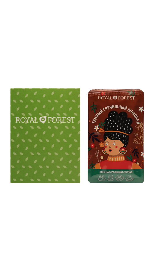 Темный гречишный мини-шоколад Royal Forest