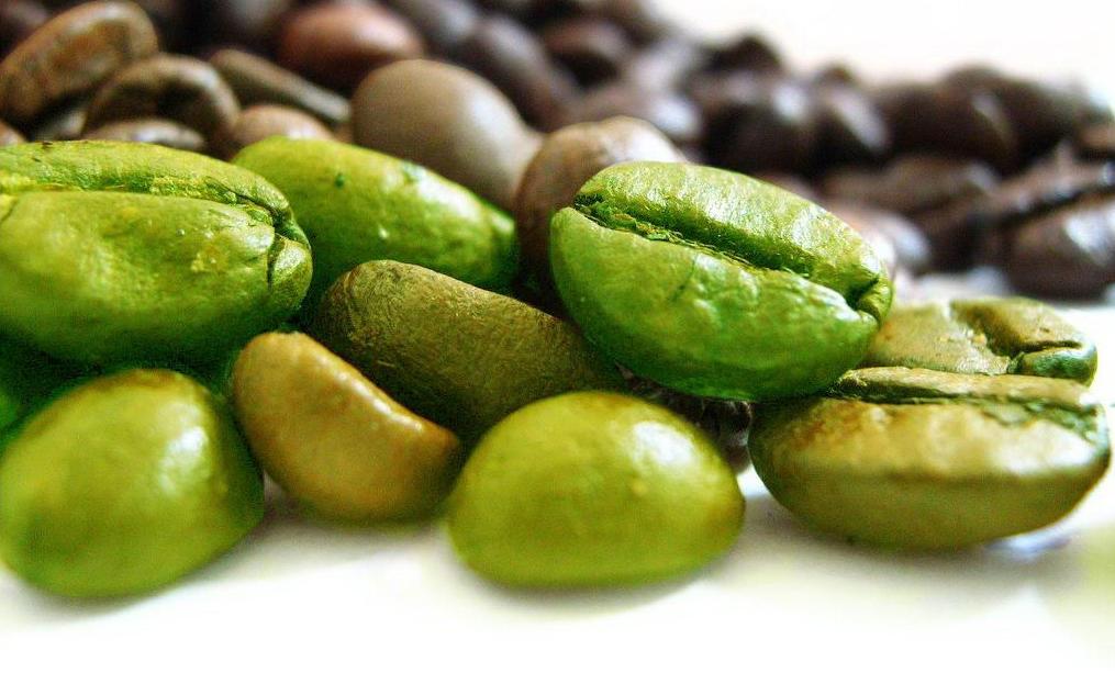 зерна зеленого кофе