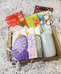 Новогодний шоколадный набор, синий